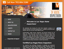 Tablet Screenshot of lvhomeinspections.com